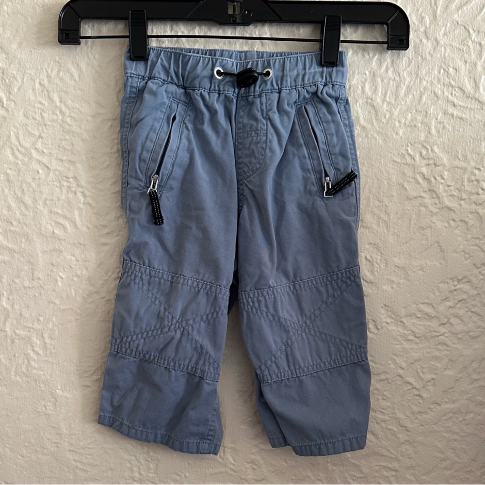 Hanna Andersson Light Blue Reinforced Knees Pants Boys Kids Children’s 18-24 M